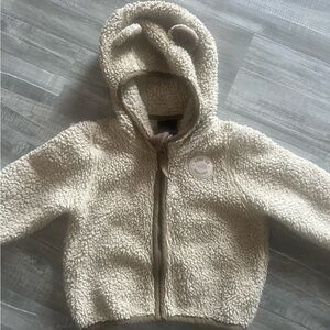 12-18 months NorthFace Tan Sherpa Fleece Jacket
